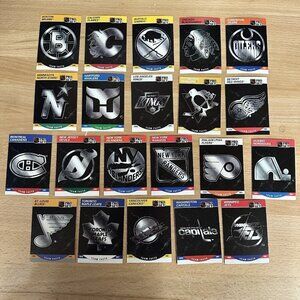 1990-91 Pro Set Hockey Team Logo 21 Card Set